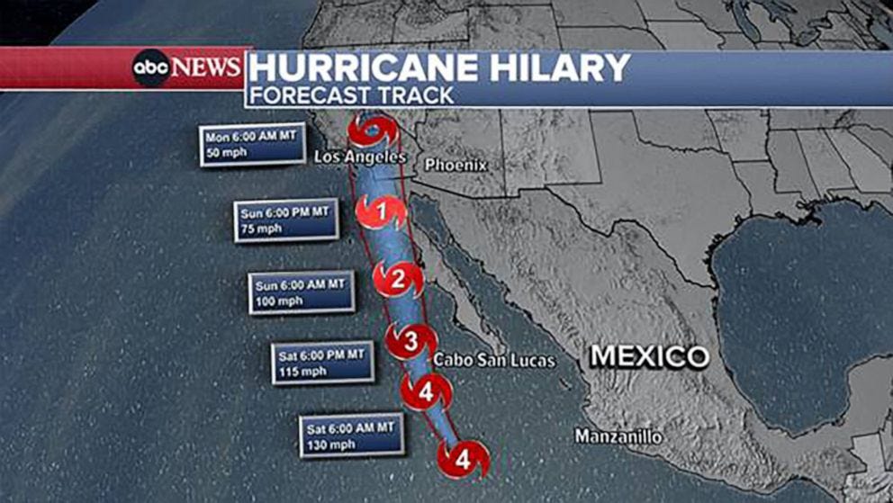 Hurricane Hilary path: Storm grows to Category 4 in Pacific