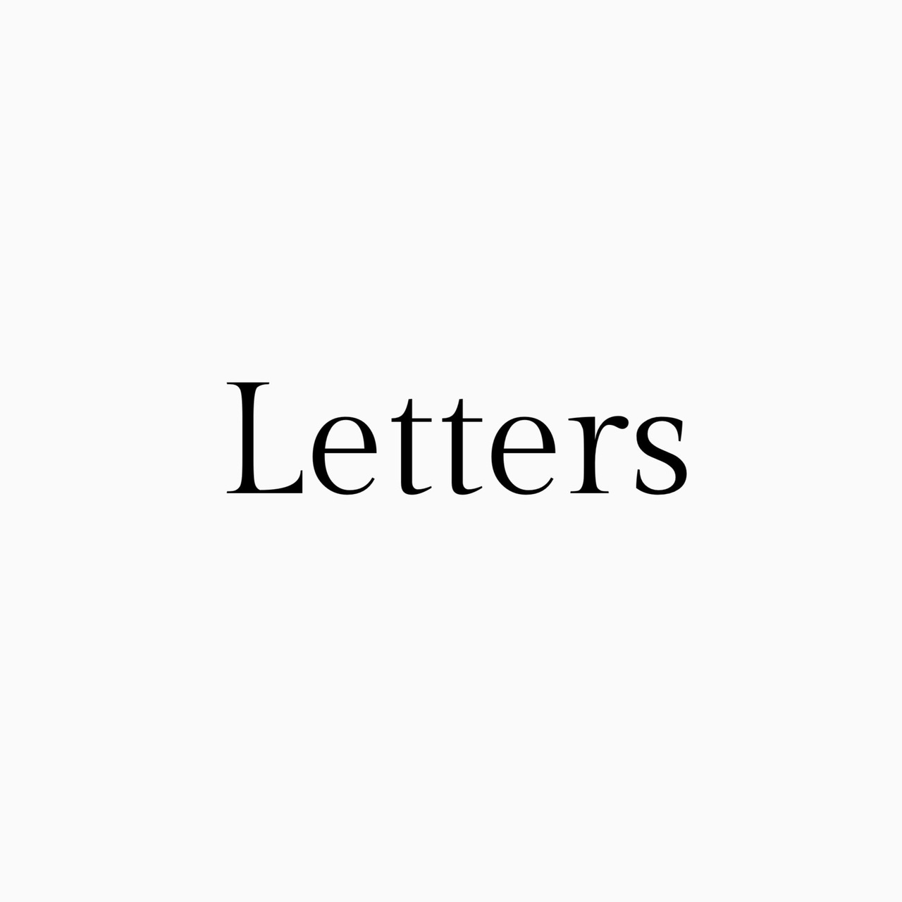 Letters