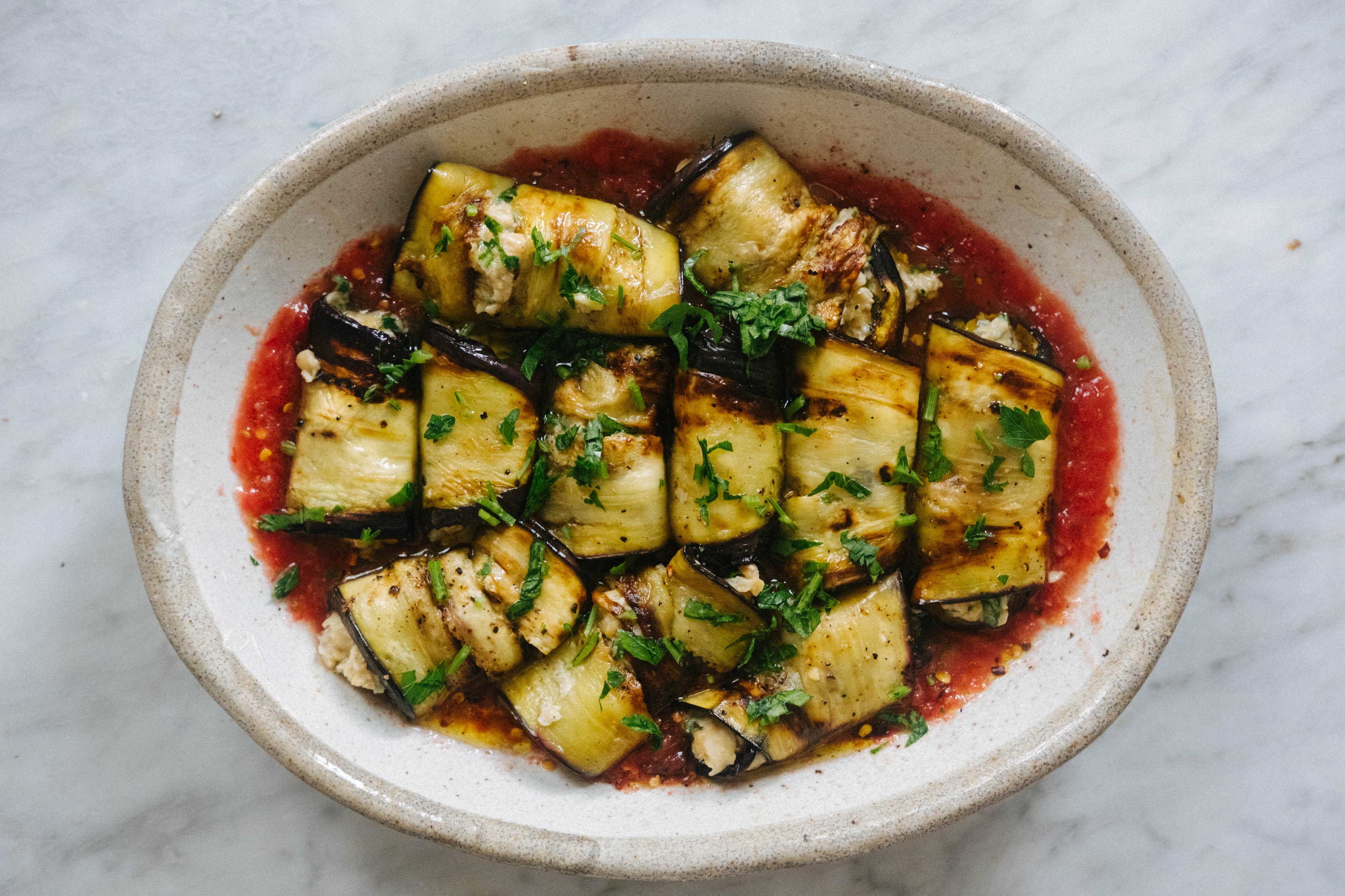 Eggplant rolls - by Hetty Lui McKinnon