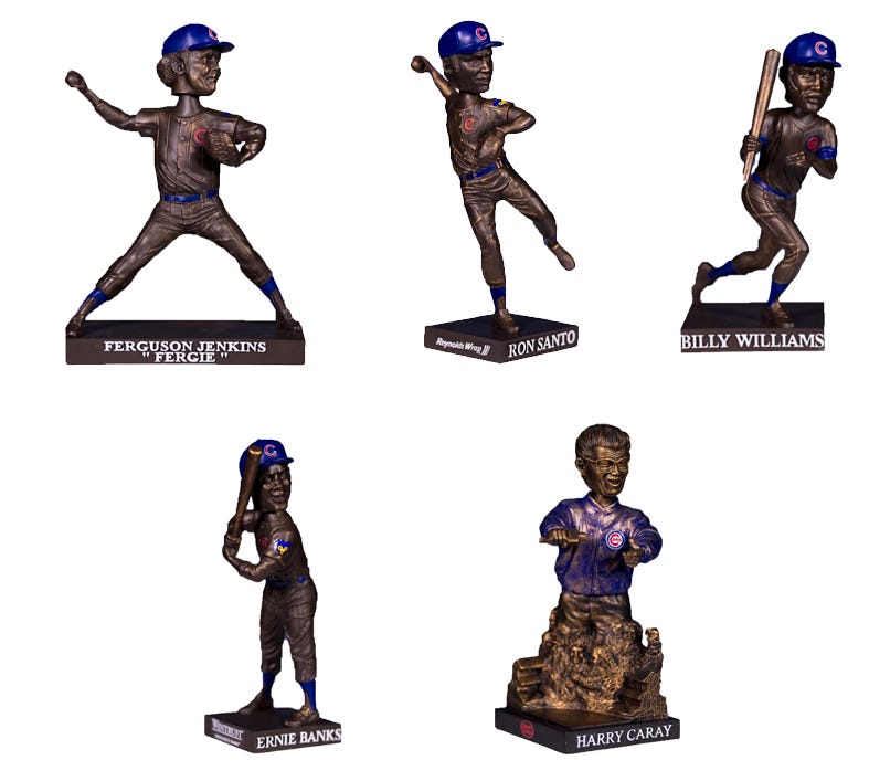 An update on the Ron Santo and Billy Williams statues - Bleed