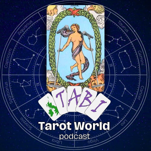 TABI’s Tarot World podcast logo