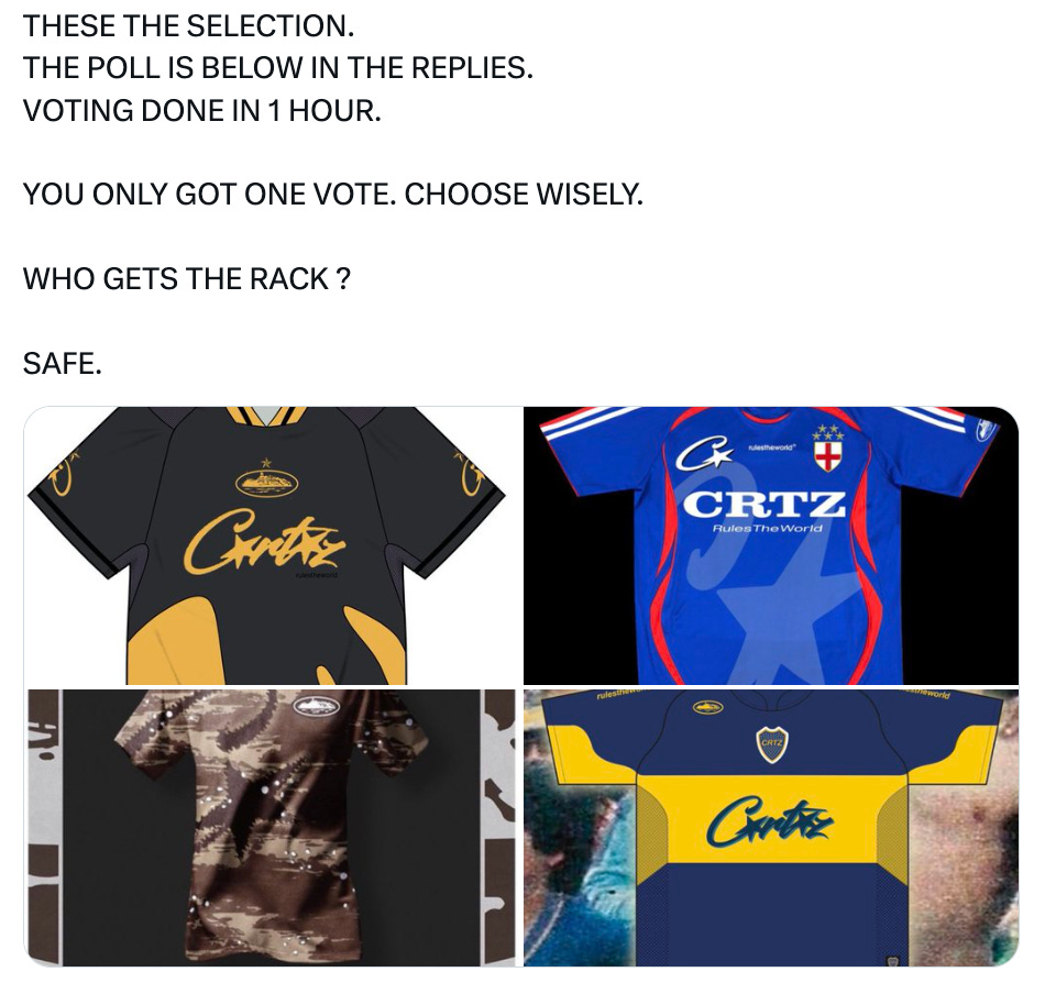 Clint419 Inspires Fans to Design Custom Corteiz Football Shirts