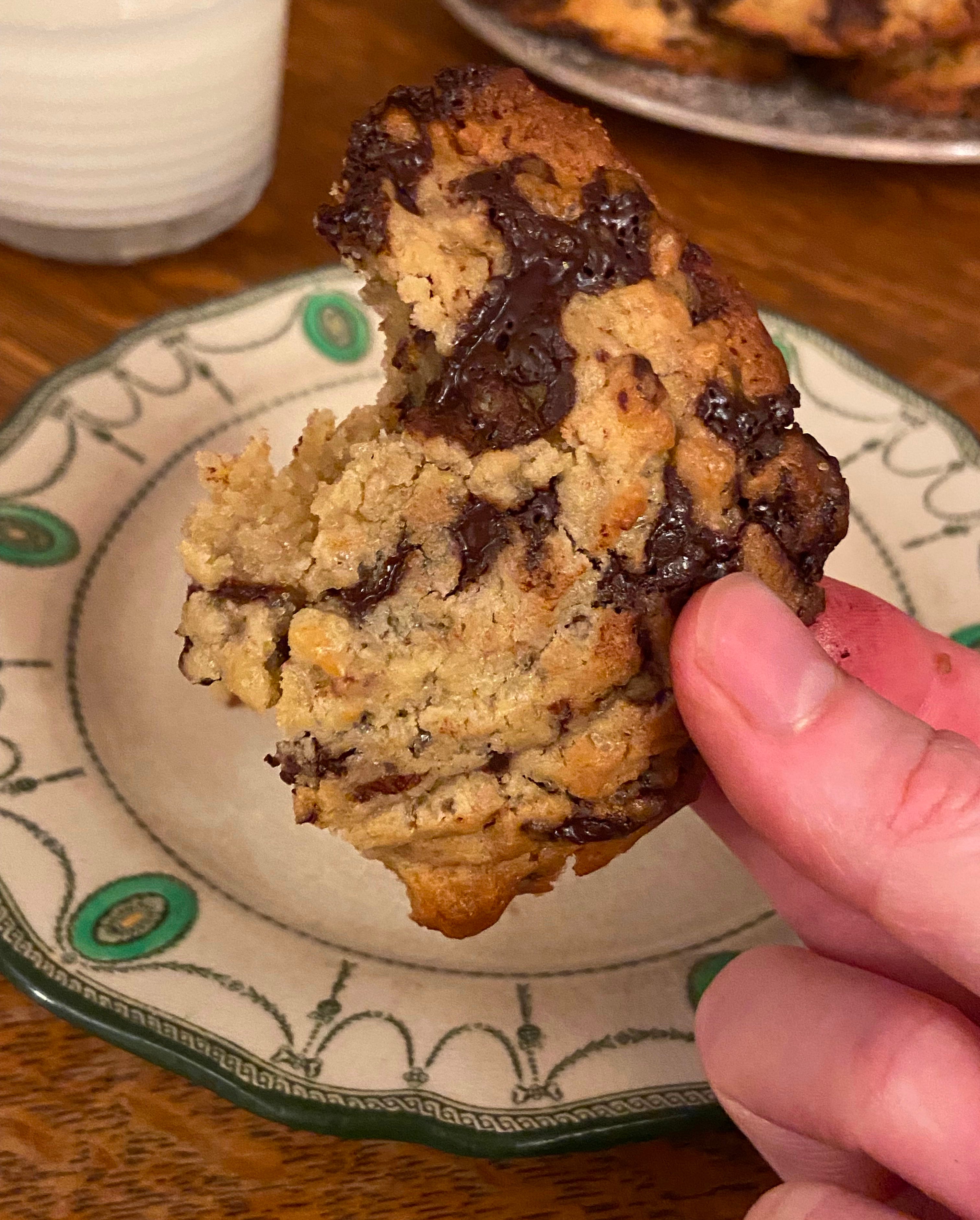 Chocolate Chip Honey Cookies (Dear Joe, a bit of spontaneity)