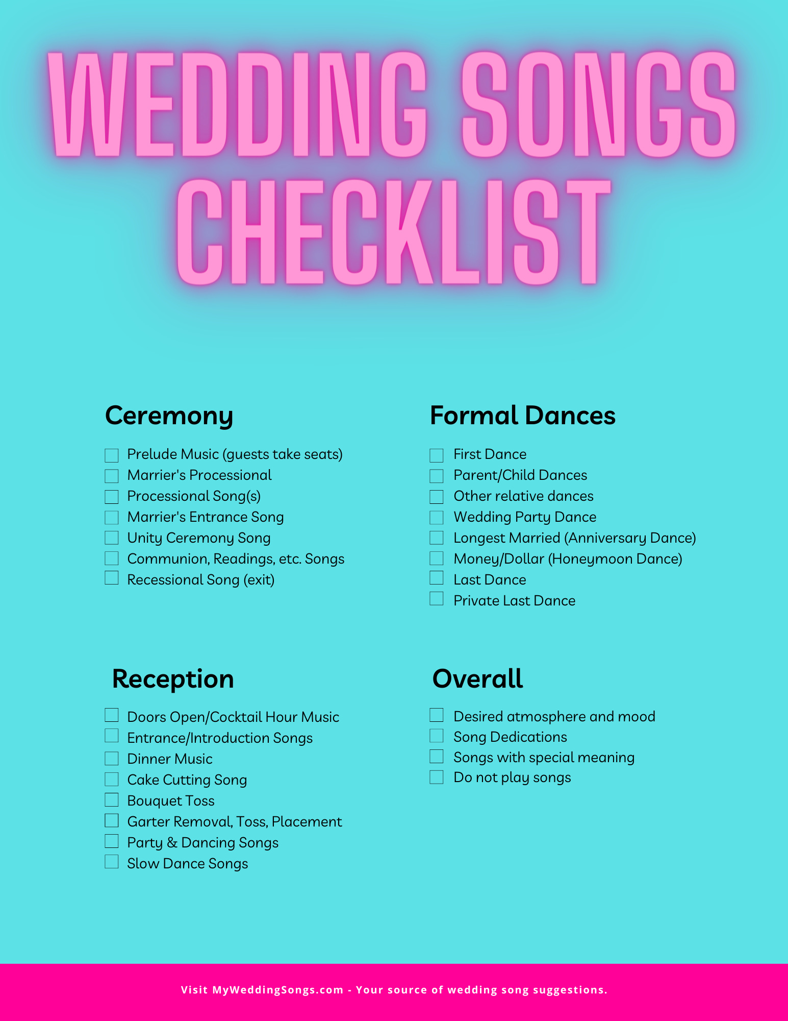 Wedding Planning Advice: Bouquet Toss and Garter Toss Song Choices
