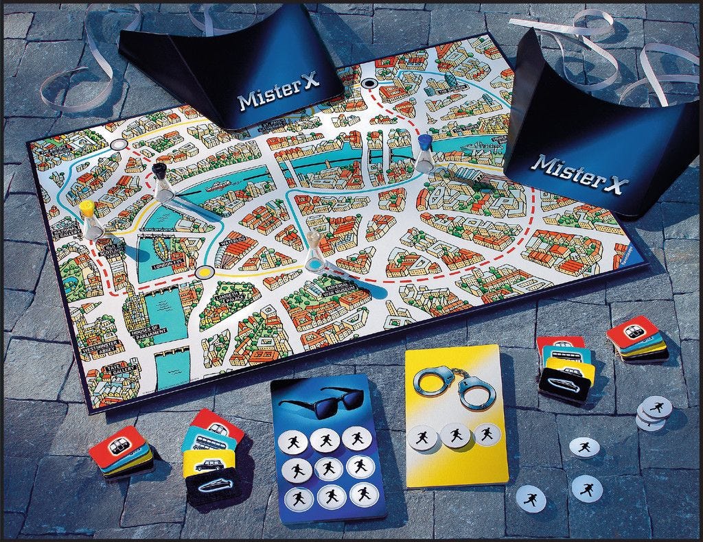 Mister X, Board Game