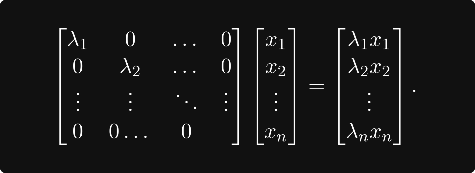 Diagonal Matrix Scaling