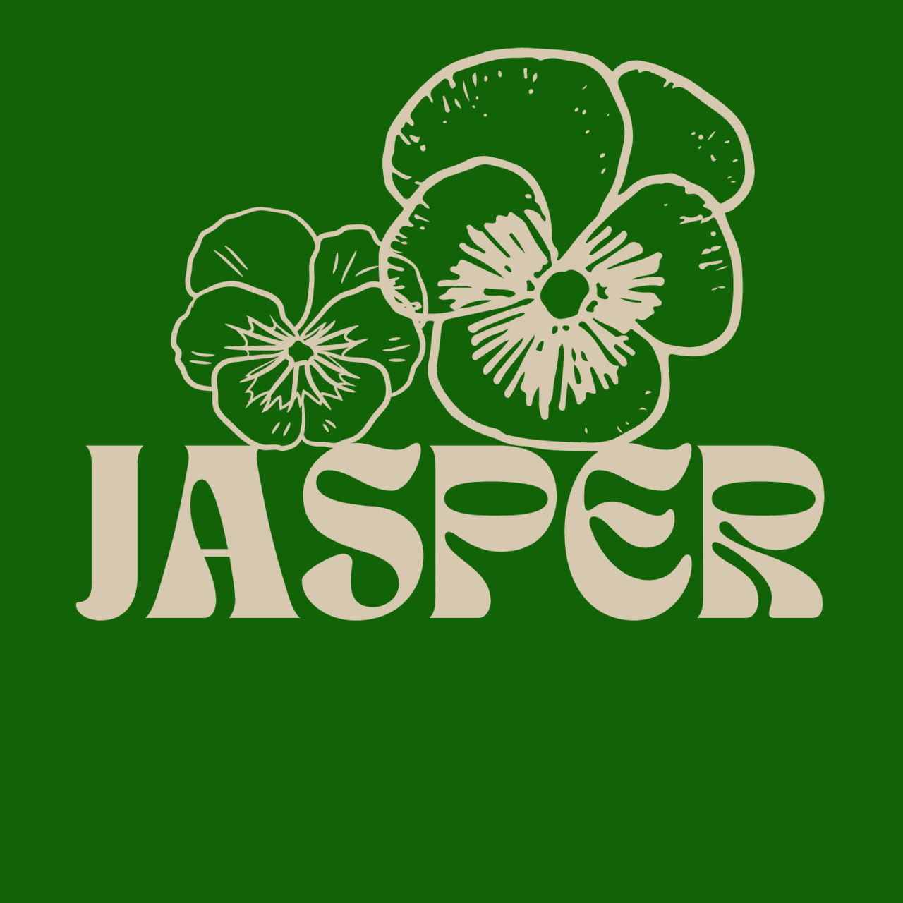 Artwork for JASPER, a black pansy mag