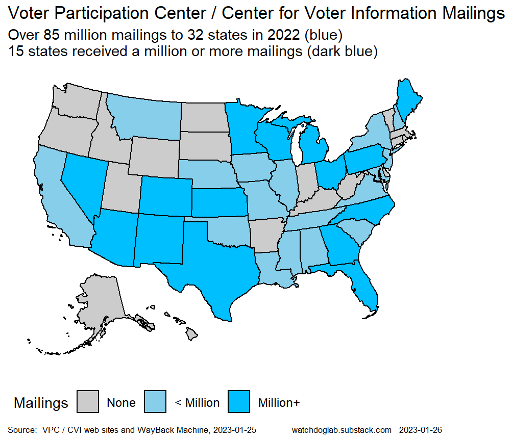 Voter Participation Center / Center for Voter Information Mailing 2022