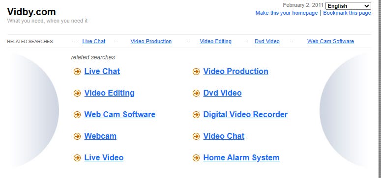 What Vidby looked like back in the days