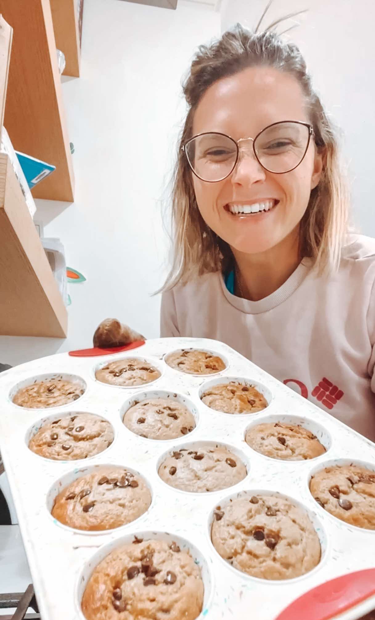 Flourless blender Banana Oat muffins by Jenn Corrigan