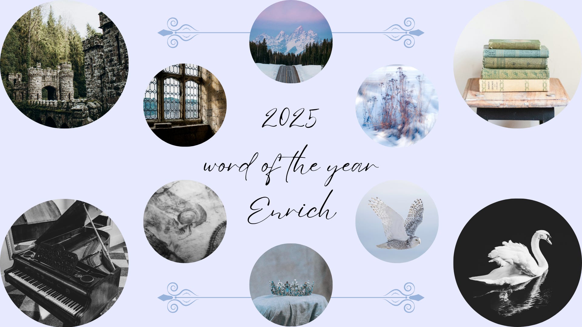 My 2025 Vision Board, Word of the Year, & Reading Plan for January