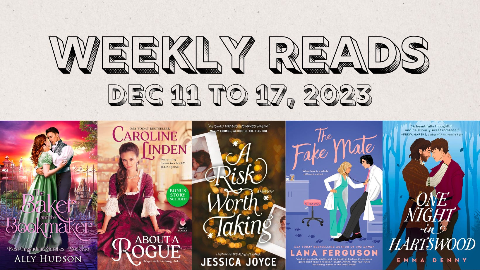 Weekly Reads: December 11 to 17, 2023