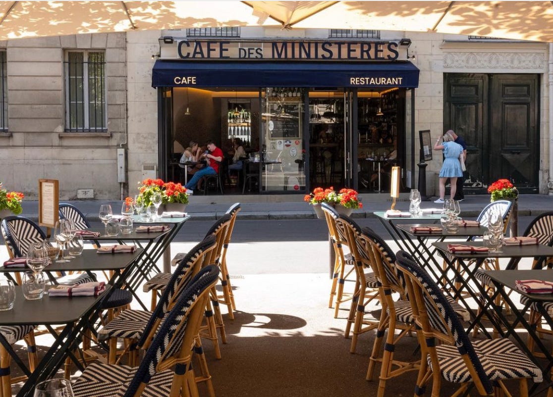 Where to eat outside in Paris - by Meg Zimbeck