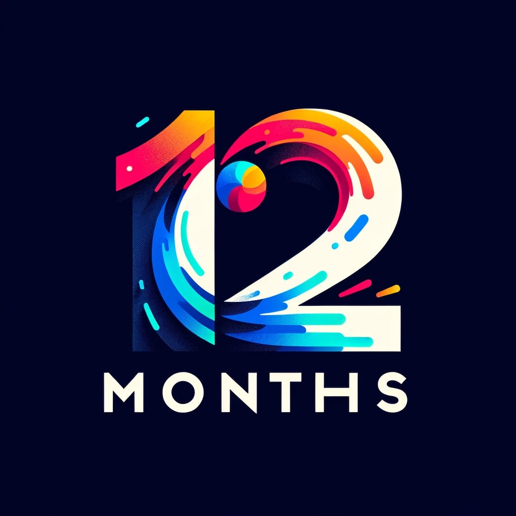 12 Months logo