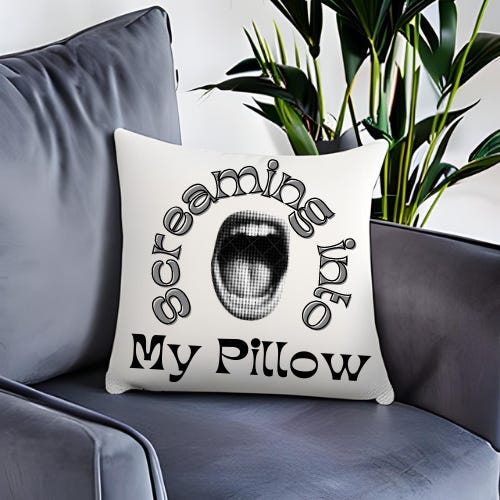 Screaming into My Pillow logo