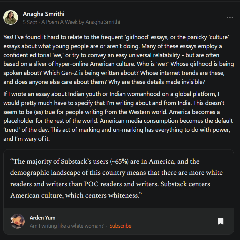 inventory autumnal substack essays (and notes) by mahin