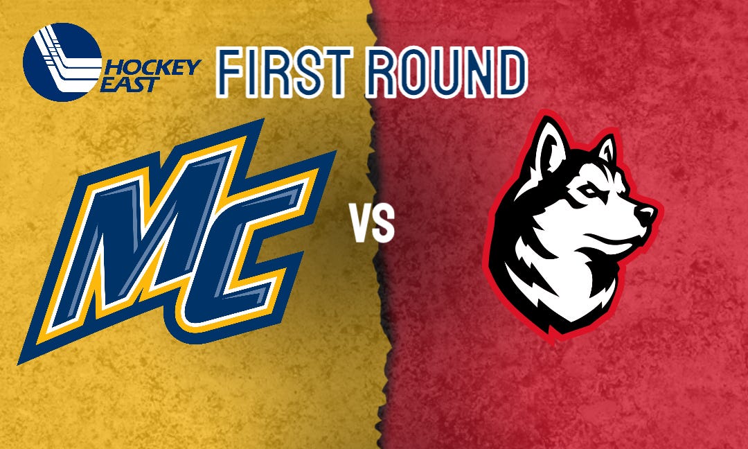 First Round Pregame: Lineup and game notes ahead of Merrimack's playoff matchup against Northeastern