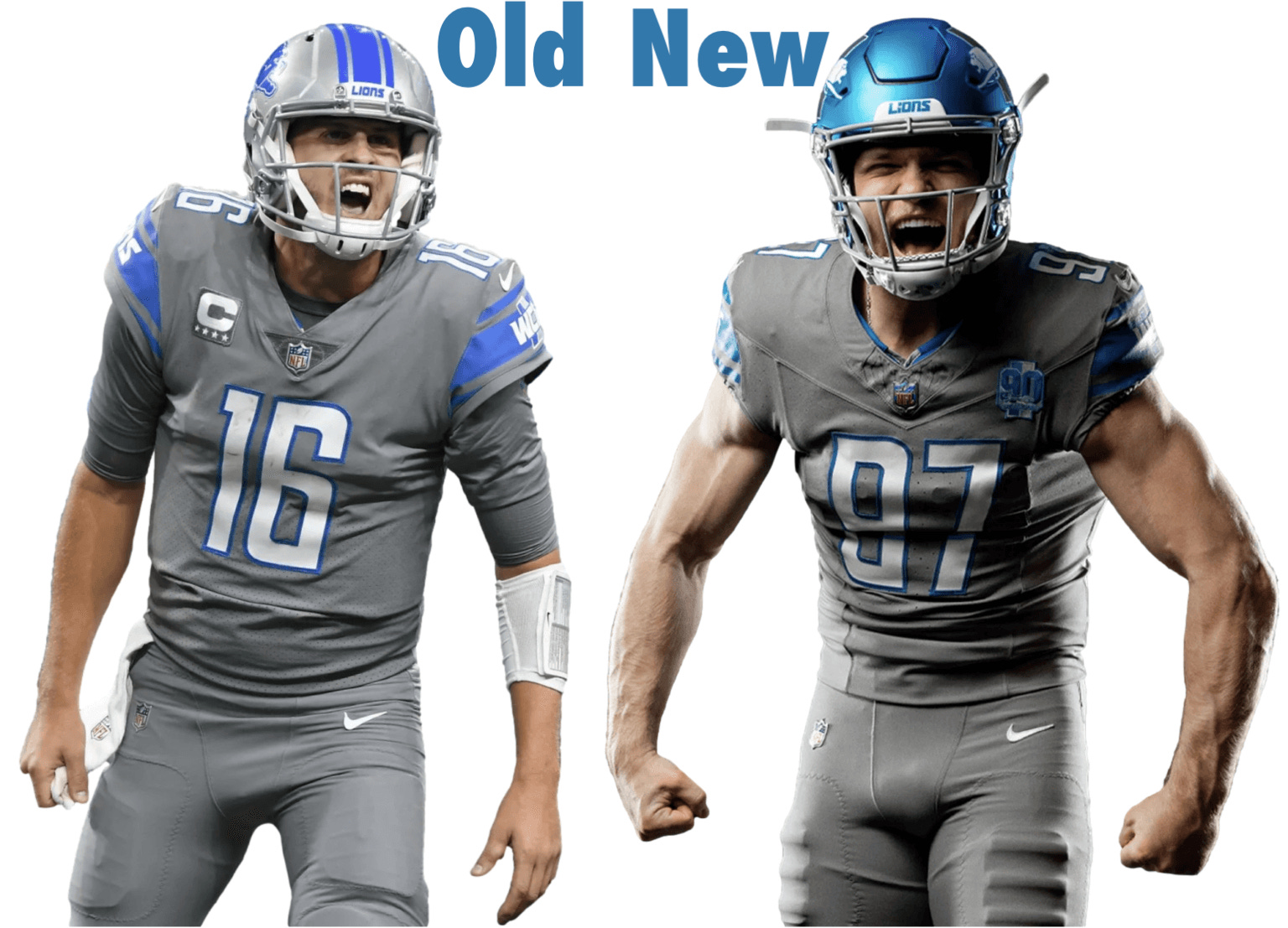 Here's a comparison between the new uniforms and the old ones