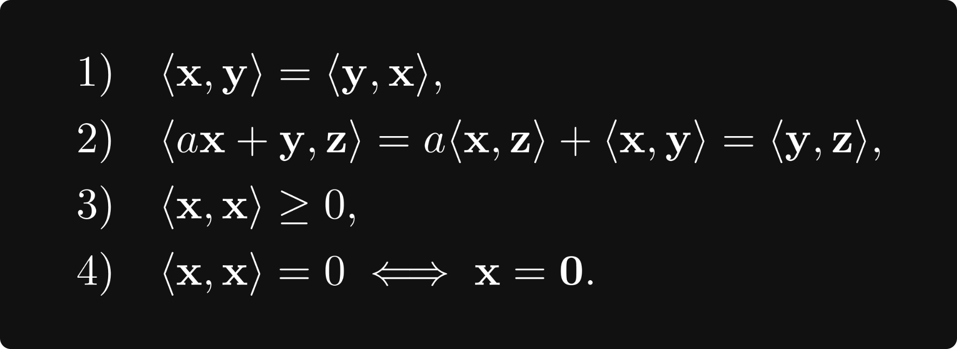Inner Product Properties