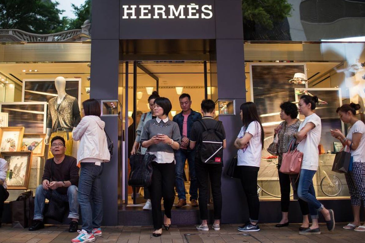 Hermes sales climb as US, Europe shoppers splurge on Birkin bags