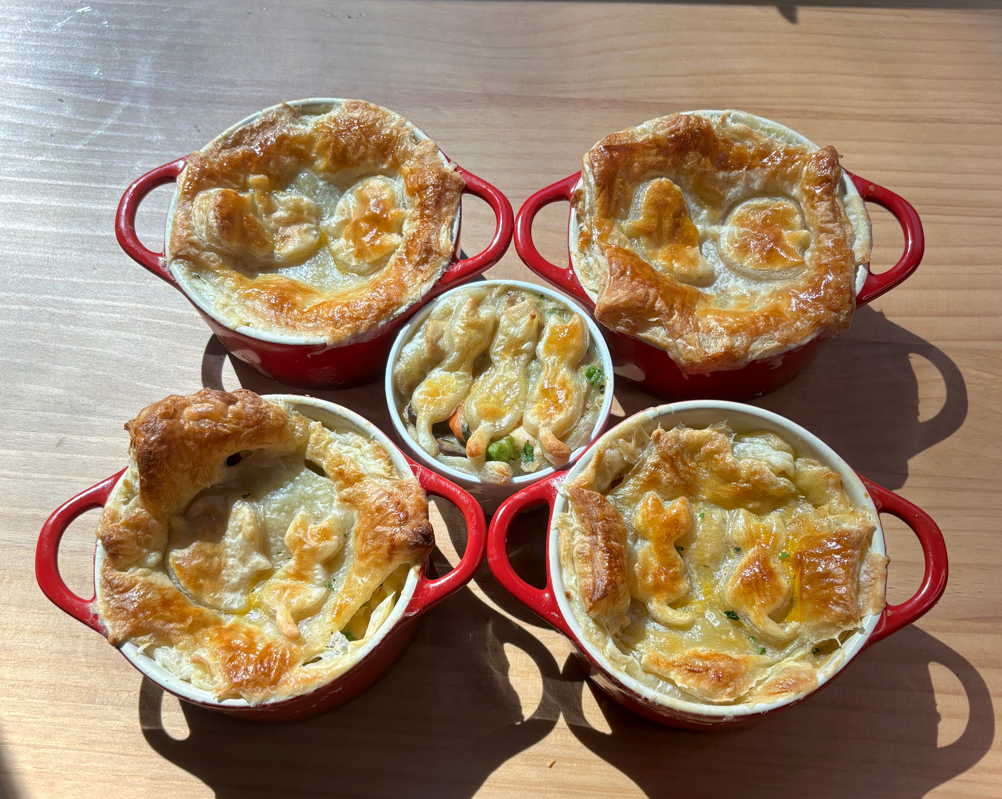Chicken Pot Pie Baking by Yuka