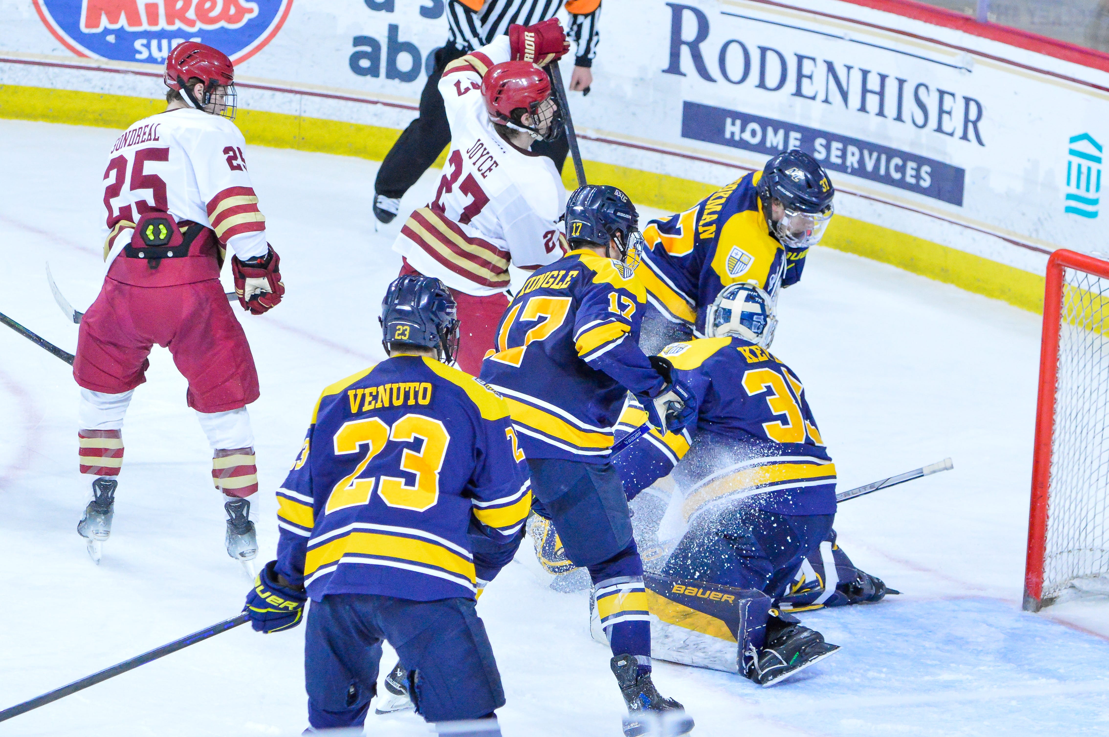 Boston College runs away from Merrimack in third period