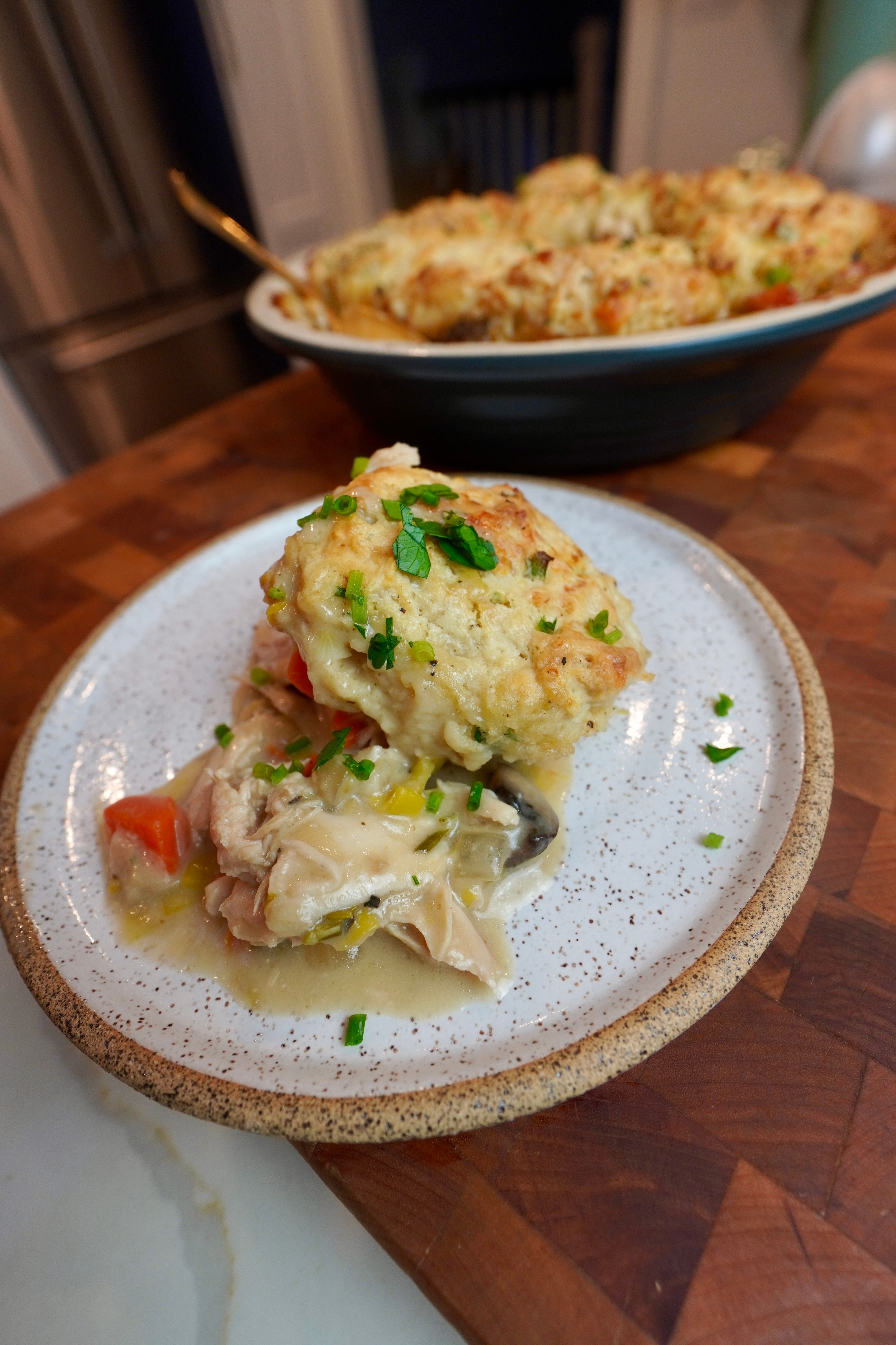 Cheddar Biscuit Pot Pie