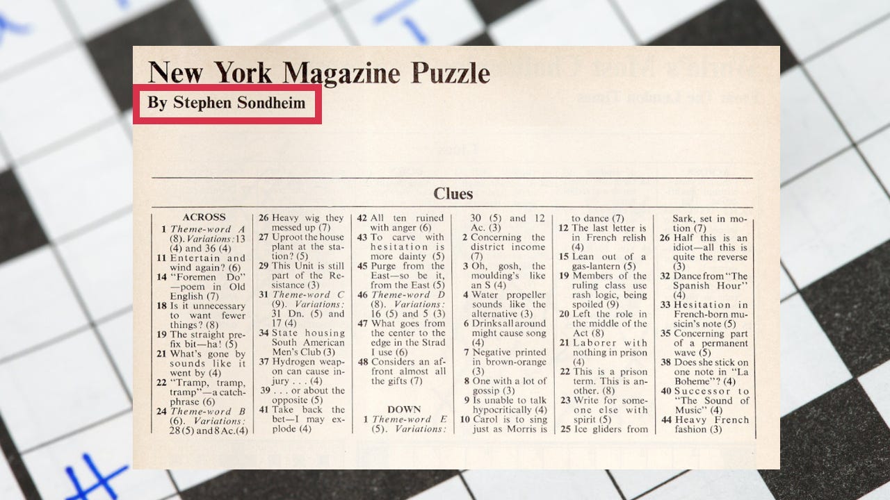 Announcing an All-New Weekly Cryptic Crossword from The New Yorker