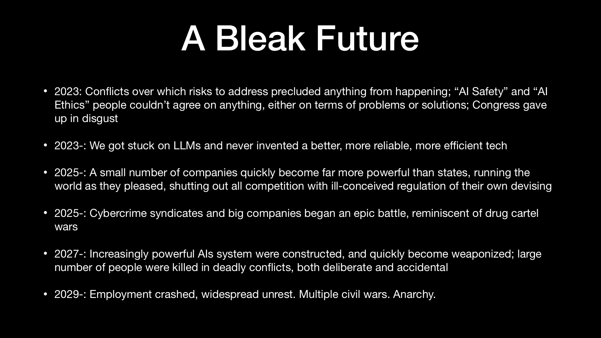 Big Ideas for 2025, Startup Valuations, thinking small, and why