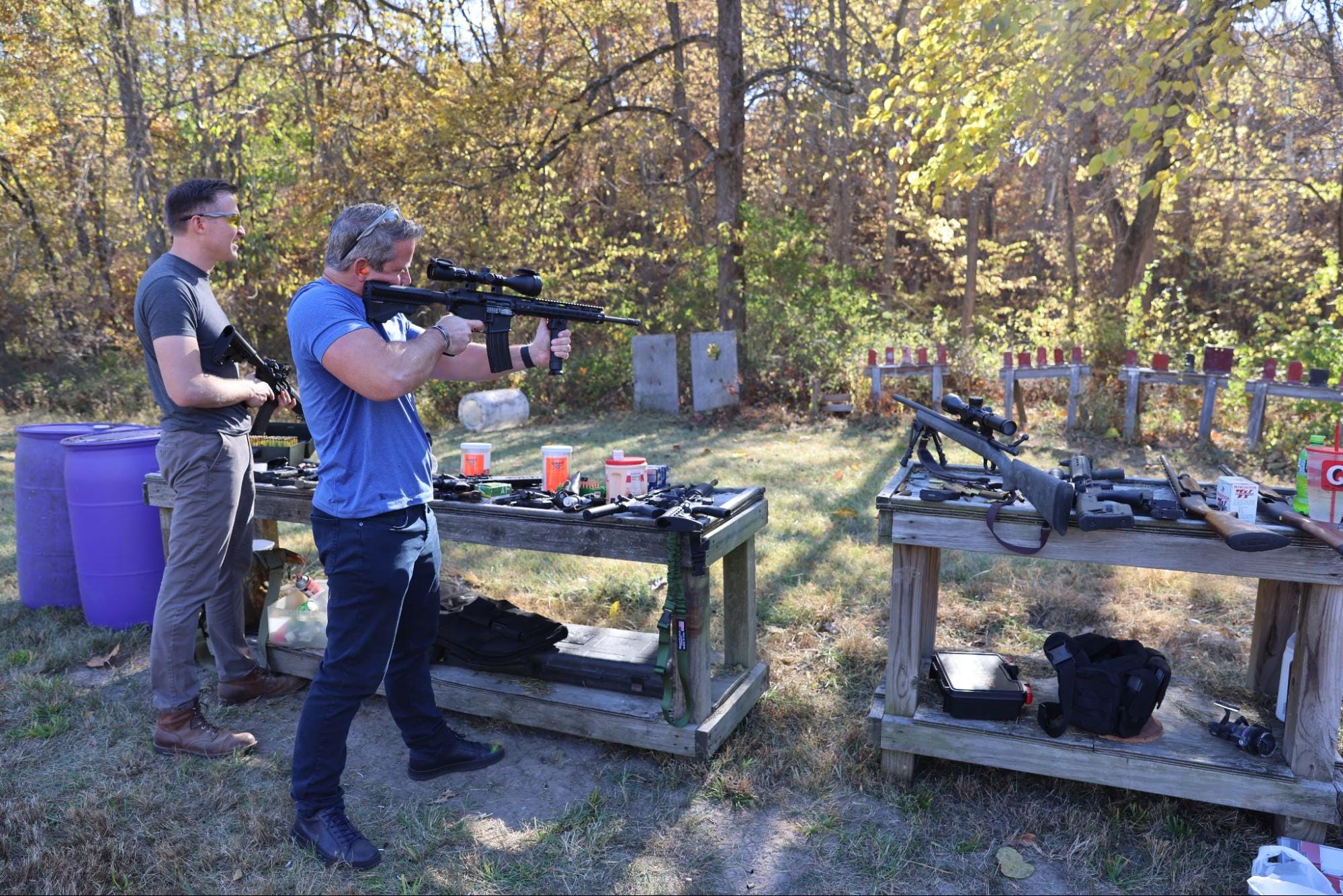 Reporter Shot At Lucas Kunce And Adam Kinzinger's Range Day Campaign Event