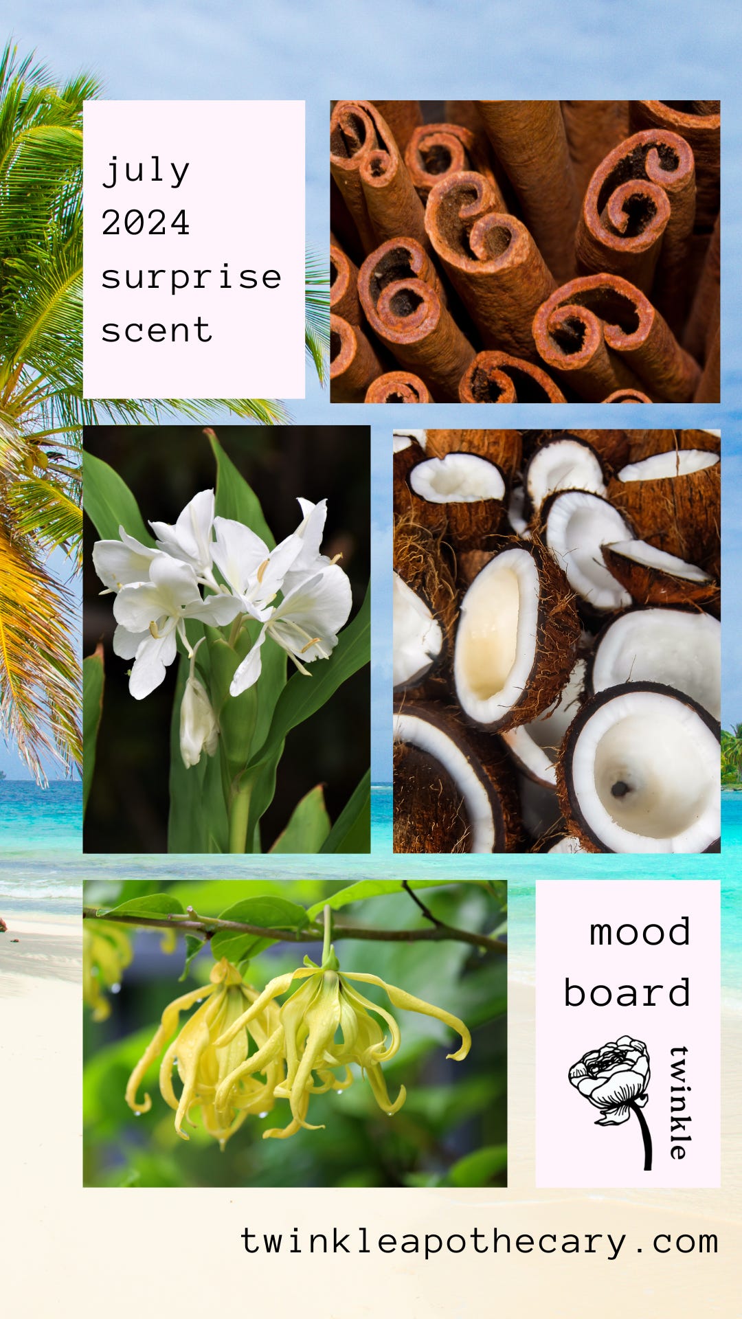 July 2024 Surprise Scent Mood Board - by Stefanie