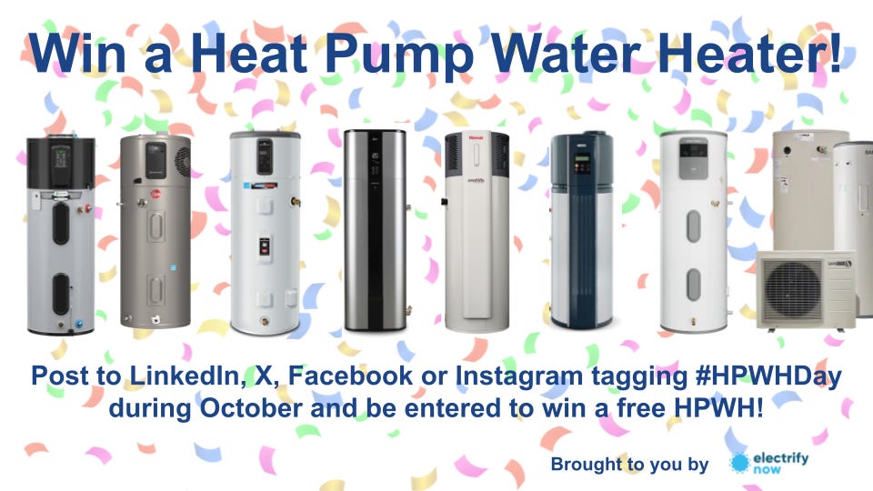 The Best Day of the Year Heat Pump Water Heater Day Is October 23