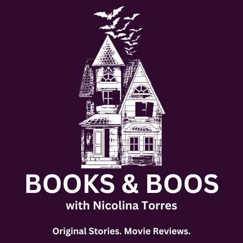 Books and Boos, with Nicolina Torres logo