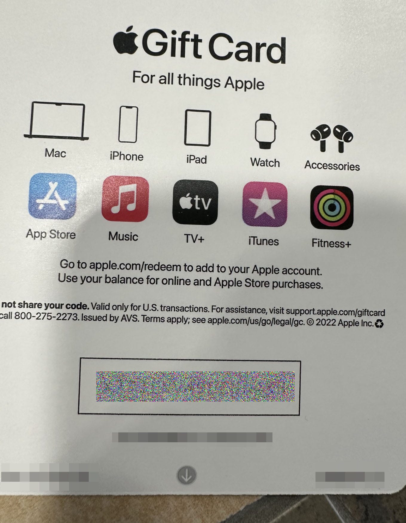 Apple Gift Card - For Everyone