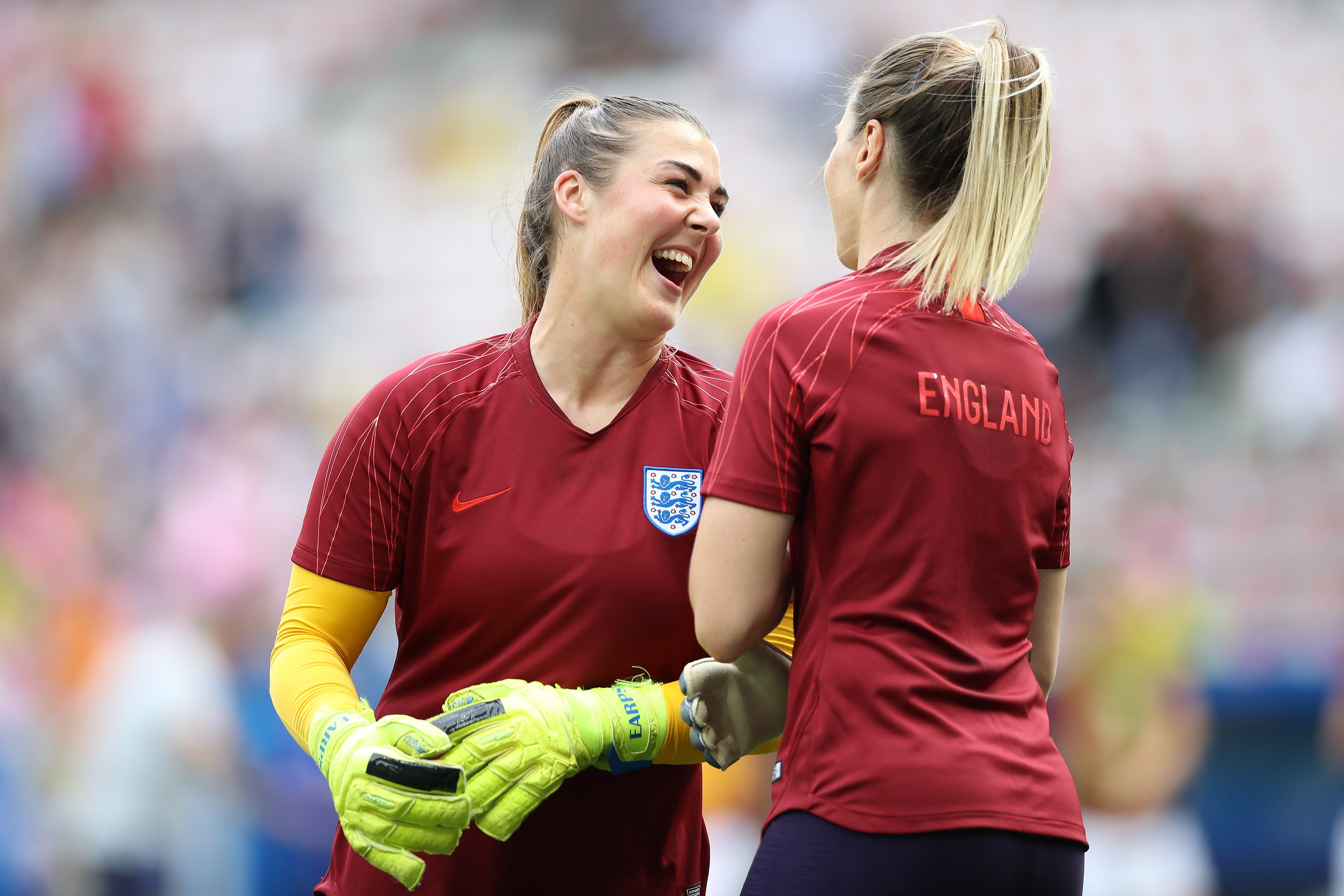 England goalie Mary Earps had her eye on country's number one