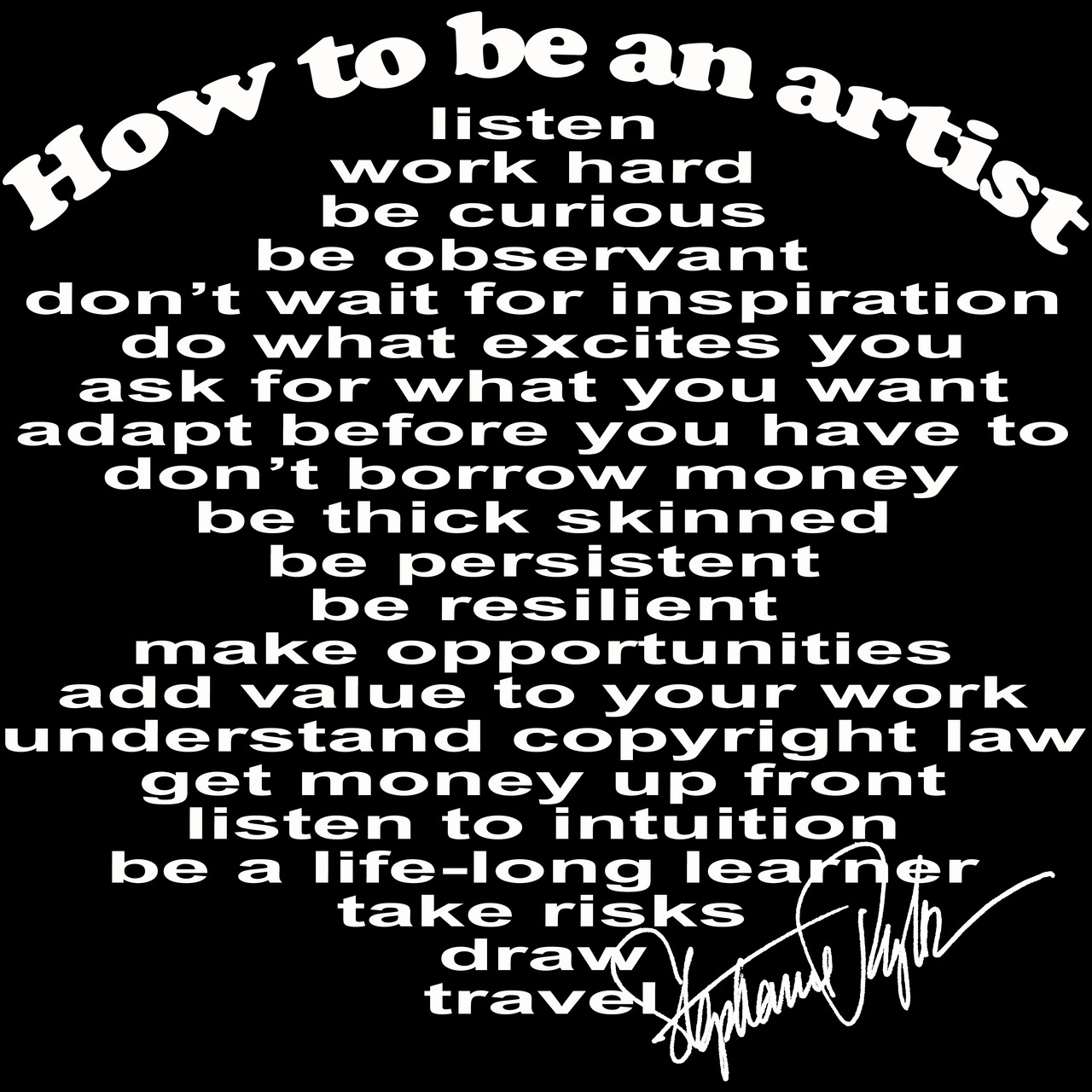 How To Be An Artist 