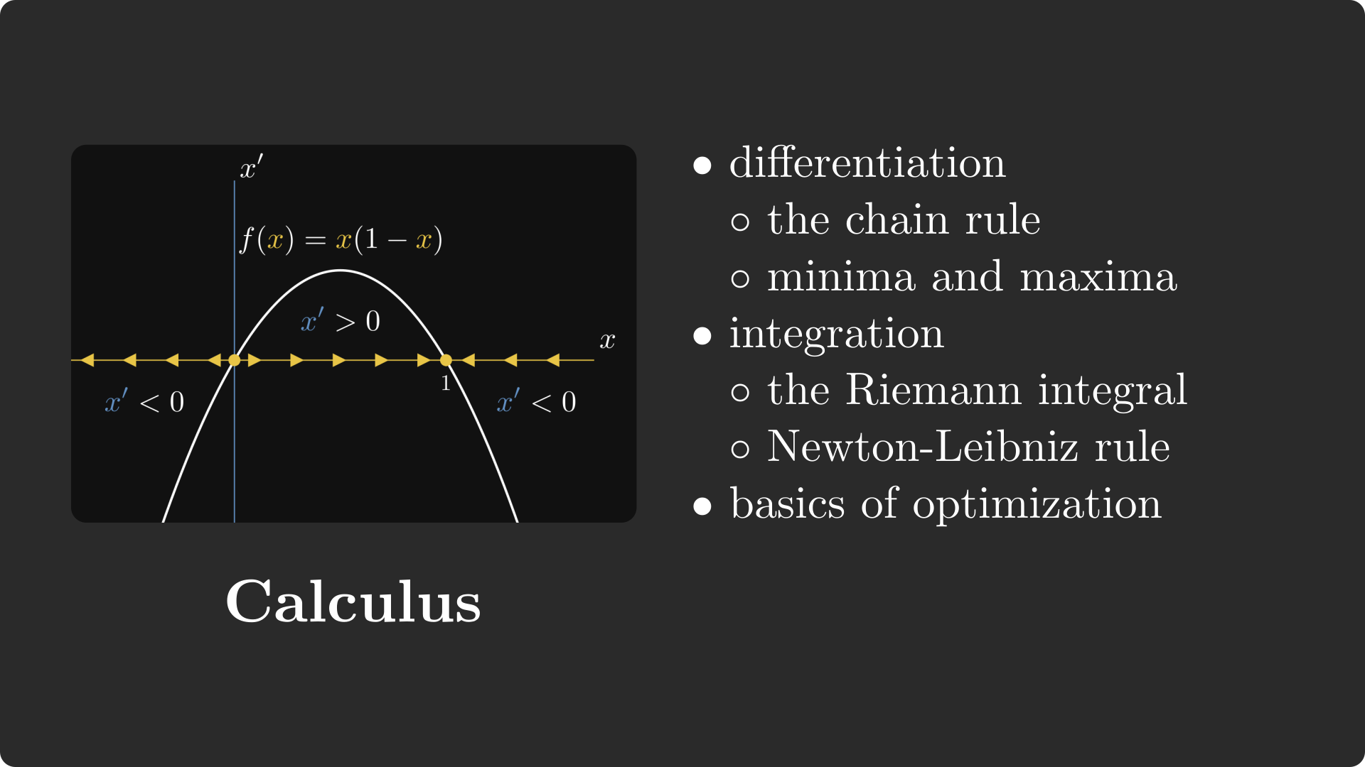 Calculus Overview