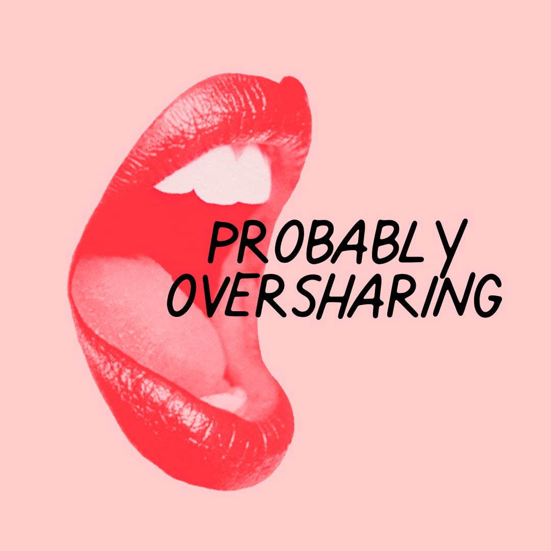 Probably Oversharing logo