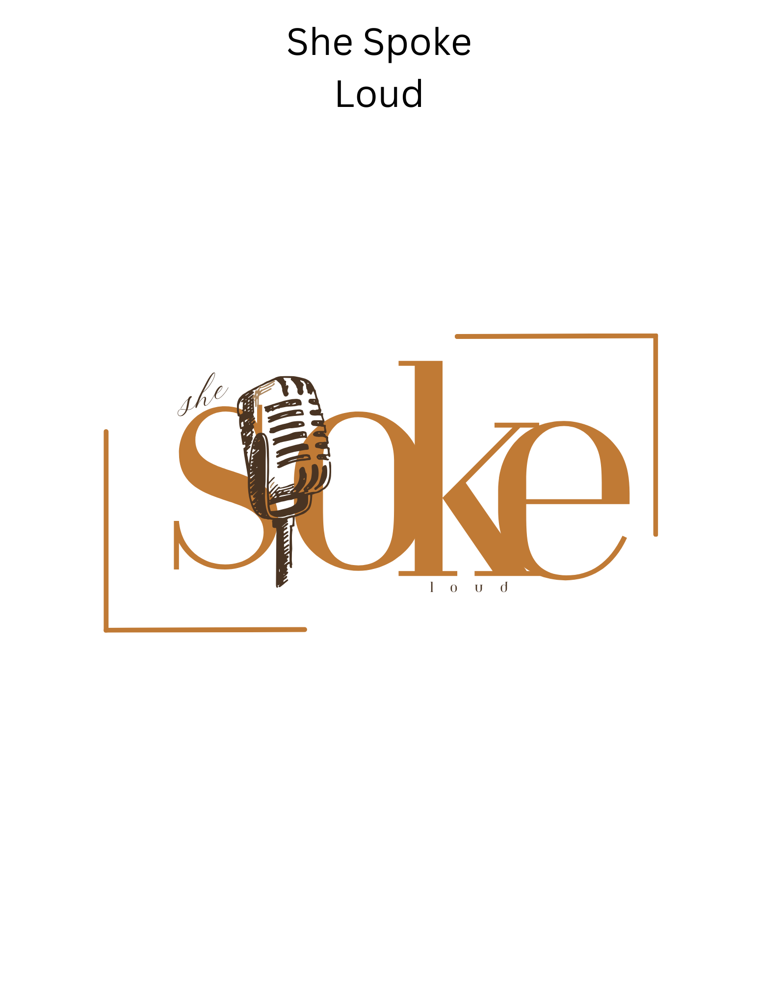 She Spoke Loud logo