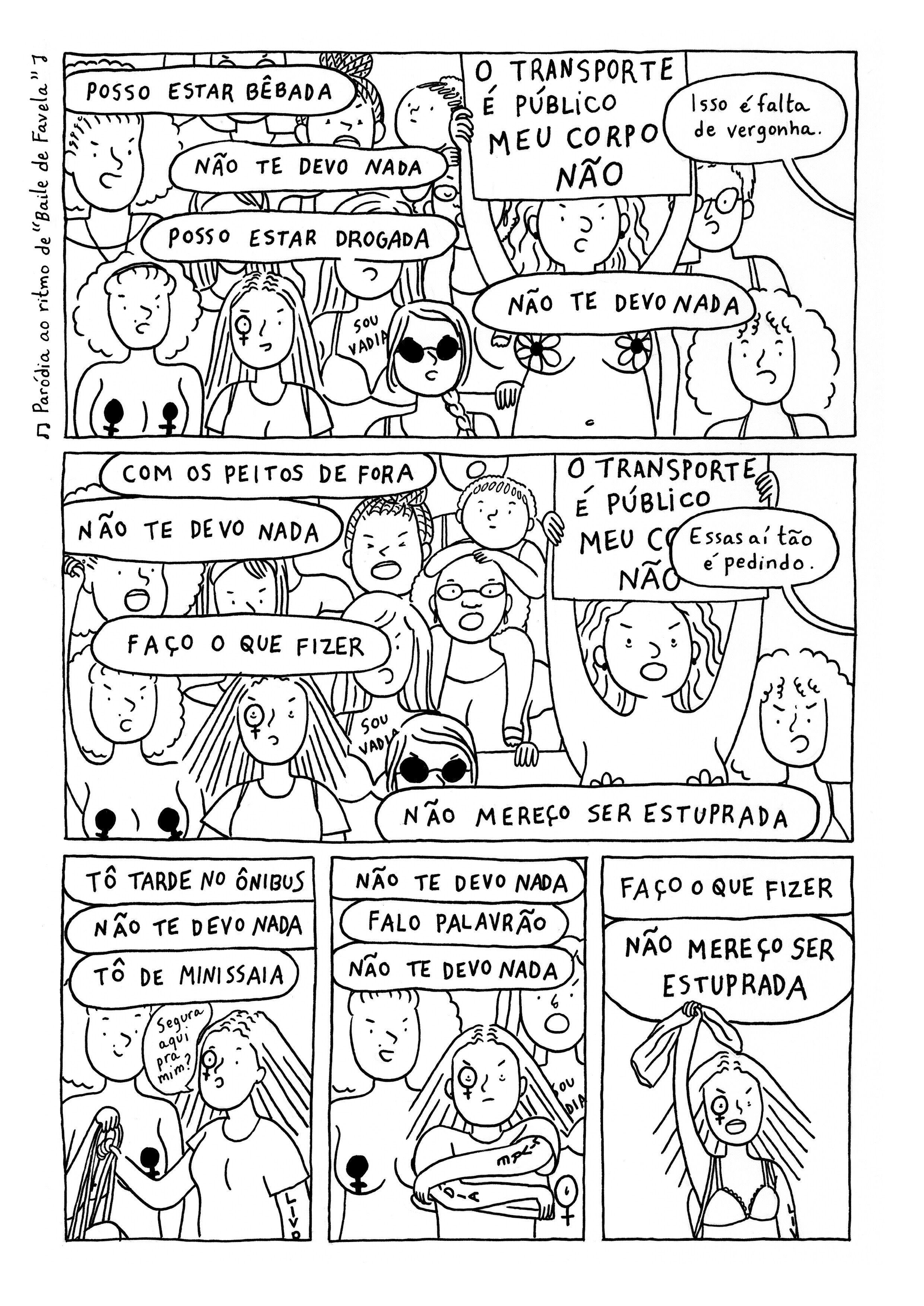 Hourly Comic Day! - by Janaína Esmeraldo - Cabelo-nuvem