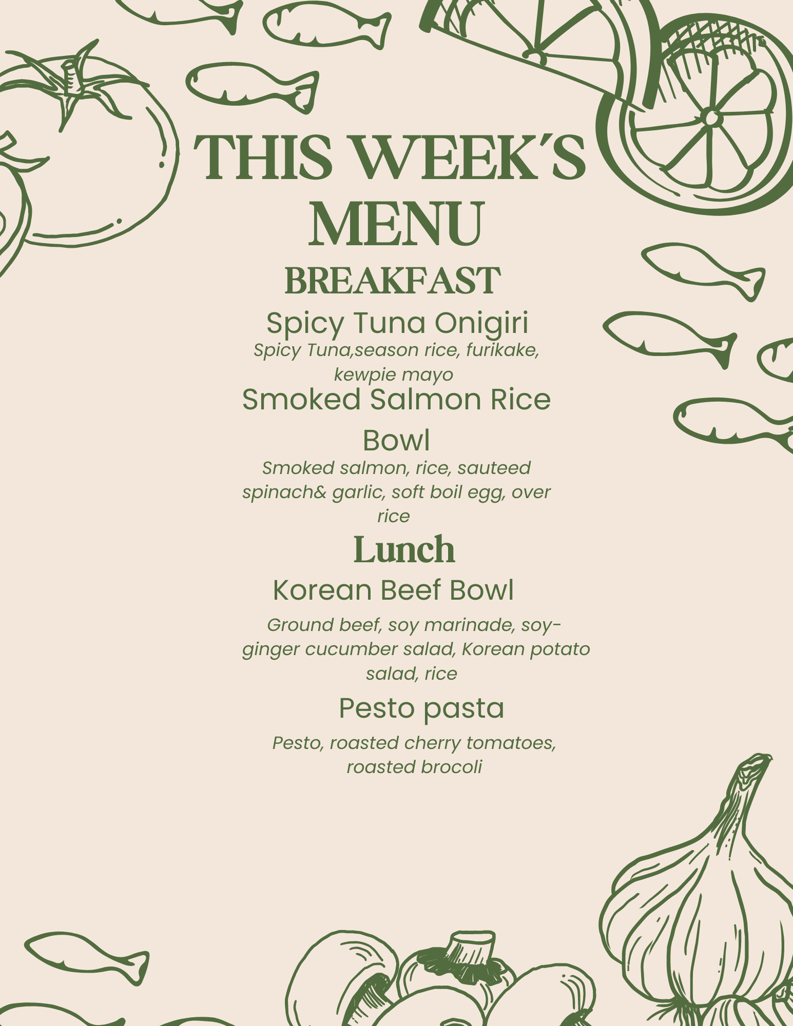 Week 4 Meal Prep Recipes Baking by Yuka