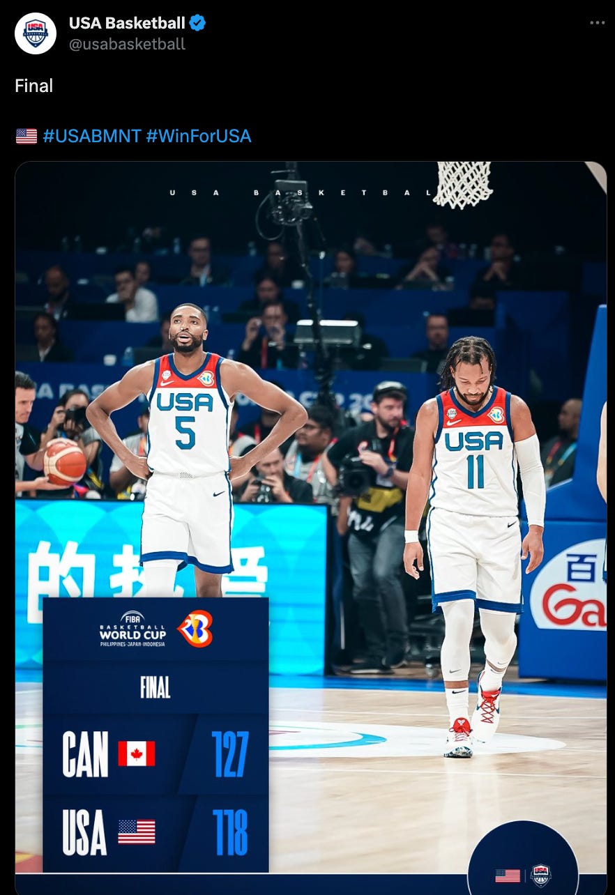 Team USA Disappointing FIBA World Cup Run + Knicks Brunson