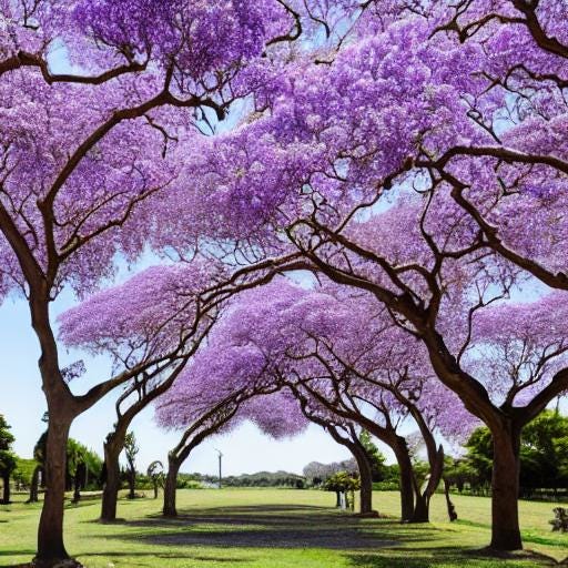 Under the Jacarandas logo