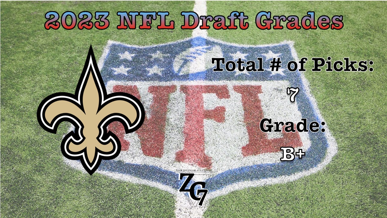 New Orleans Saints draft picks: Grades for selections in 2023 NFL