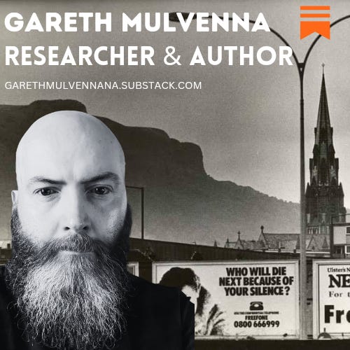 Writing and research updates from Gareth Mulvenna