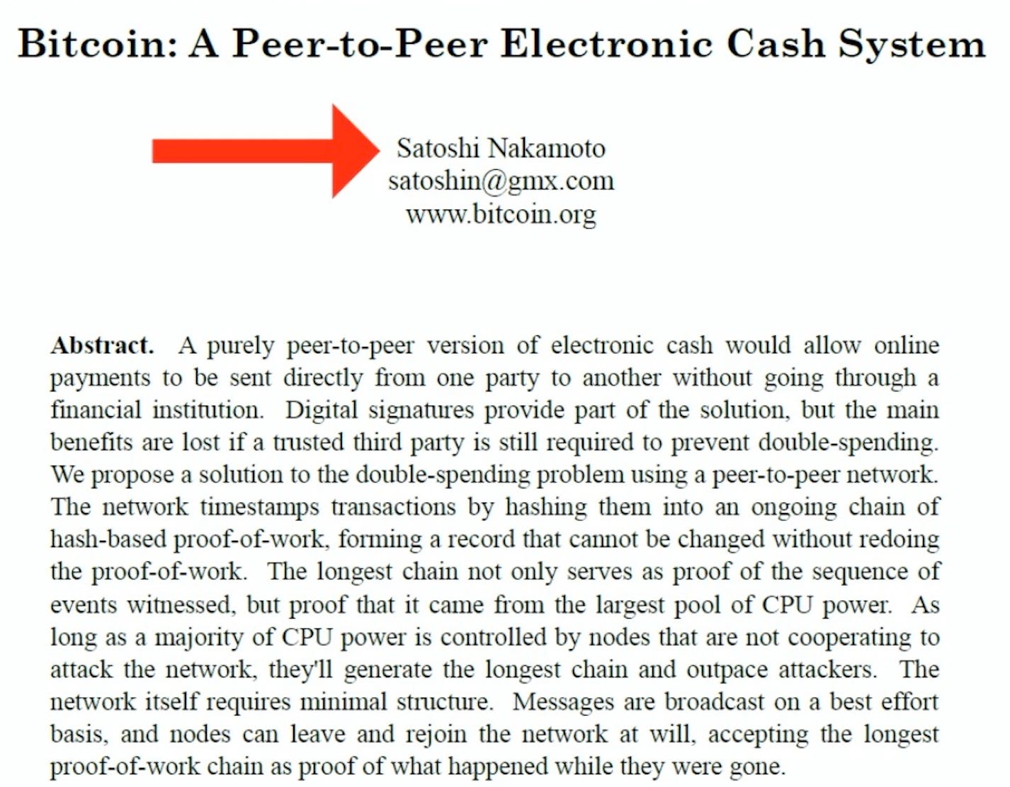 Bitcoin whitepaper