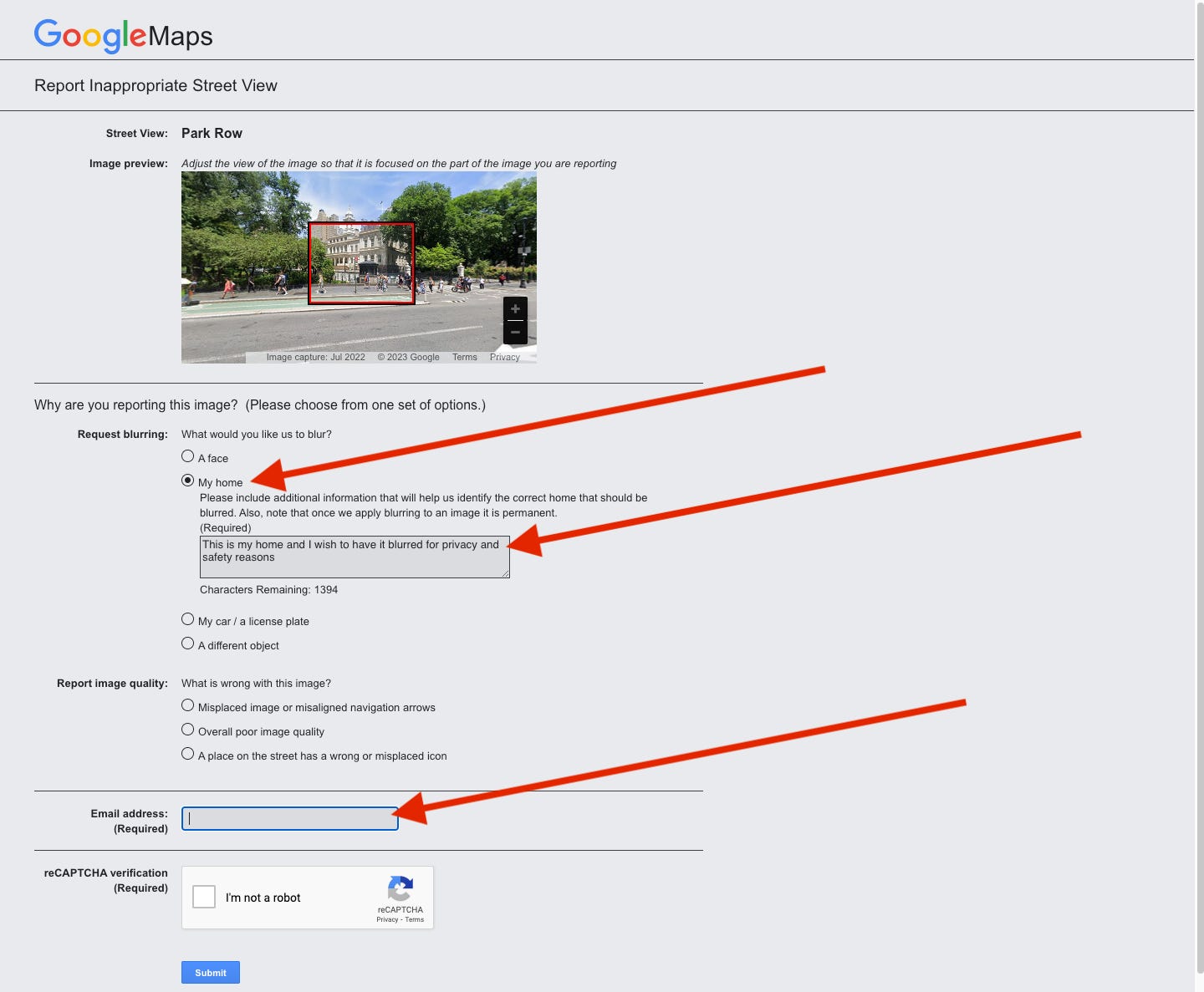Blur your house from Google Street View! - by Tate Jarrow