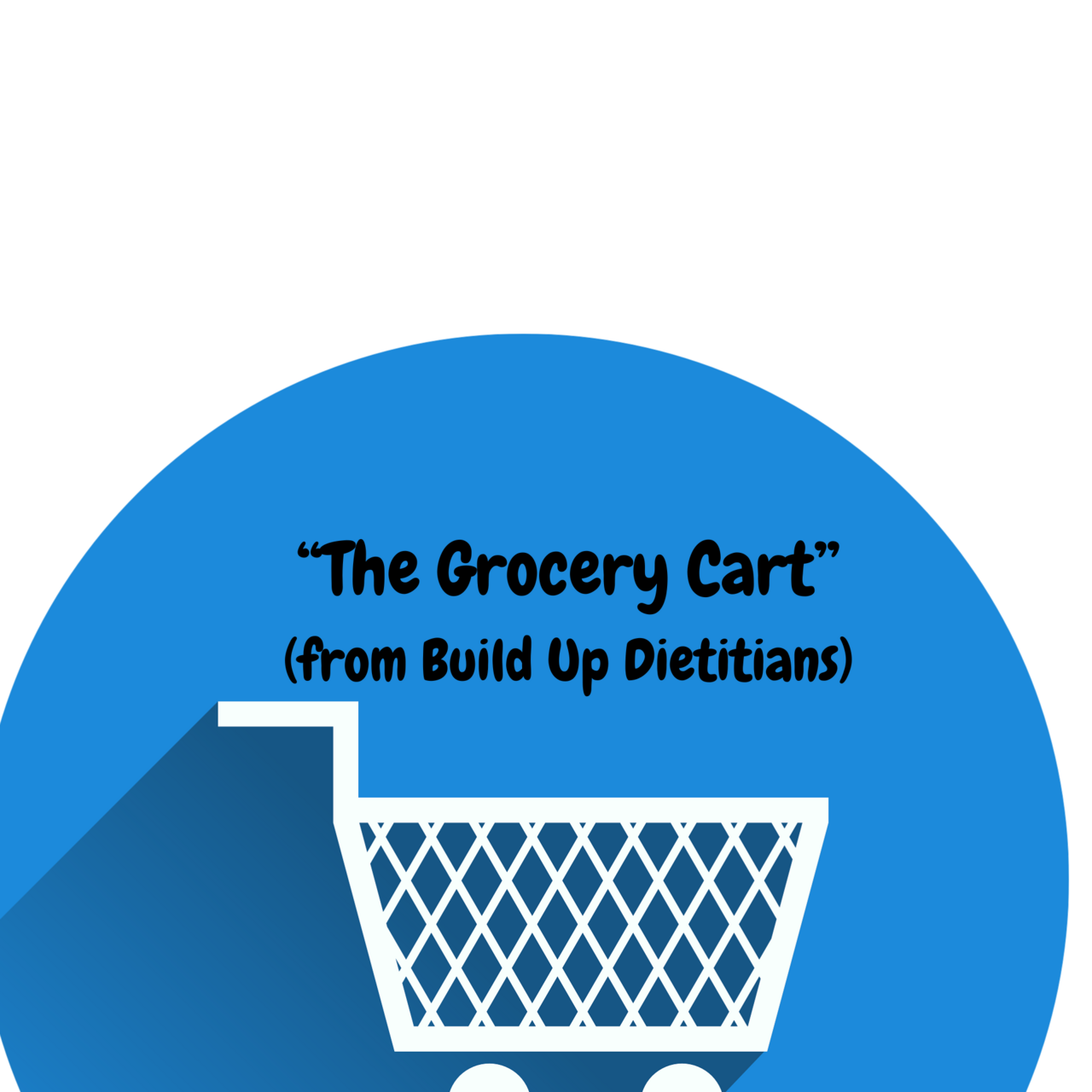 "The Grocery Cart" by Build Up Dietitians logo