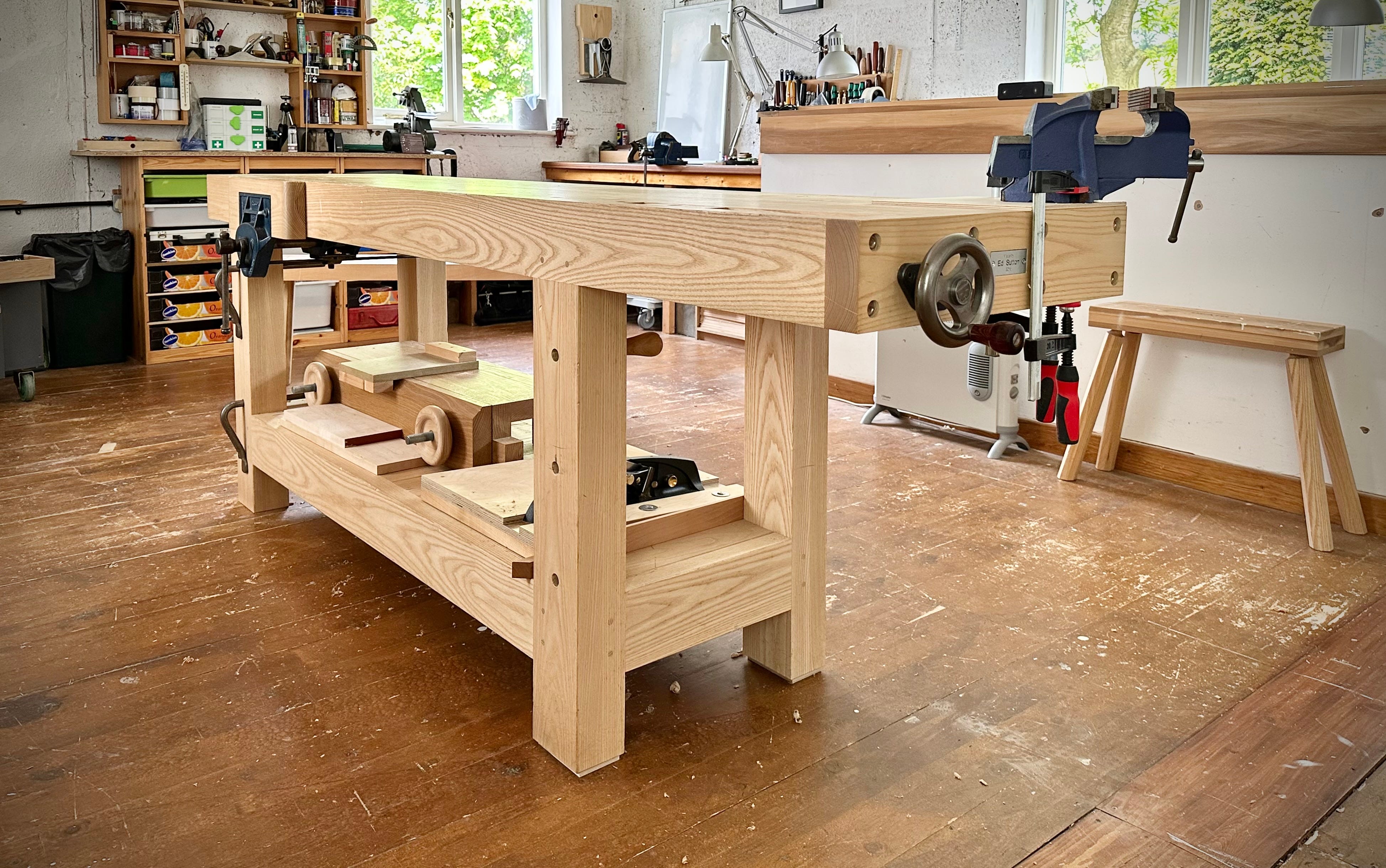 Workbench with Pop Up Bench Dogs 