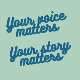 Your voice matters Your story matters logo